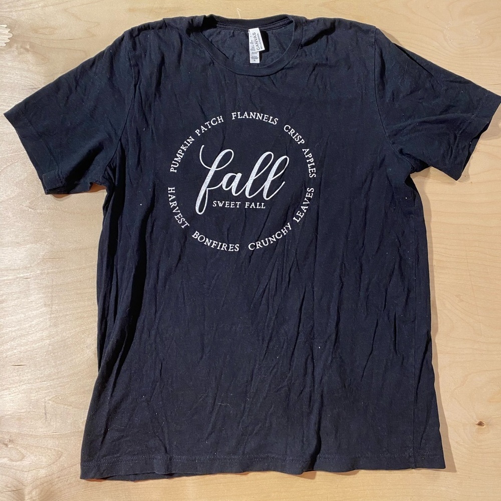 Bella Canvas Black Fall Sweet Fall Tee XL (EI)